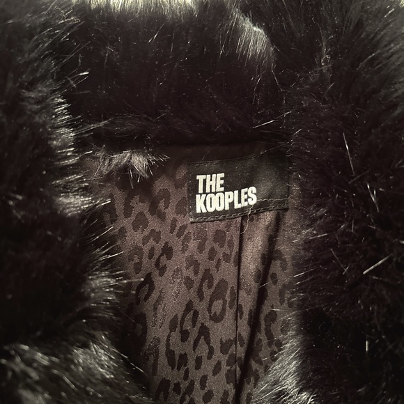 Brand new Kooples black fur coat - Picture 3 of 4